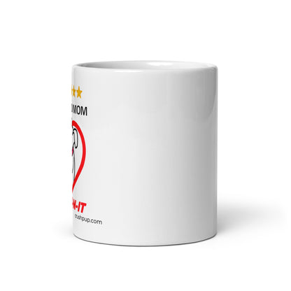 White glossy mug