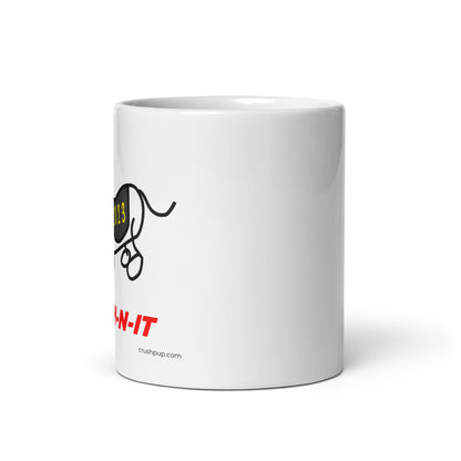 White glossy mug